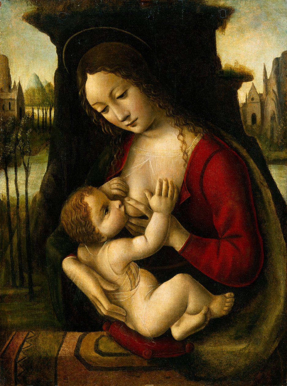 Madonna og barn. af Bernardino de