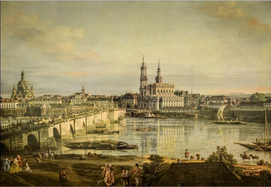 Den gamle bydel i Dresden af Bernardo Bellotto