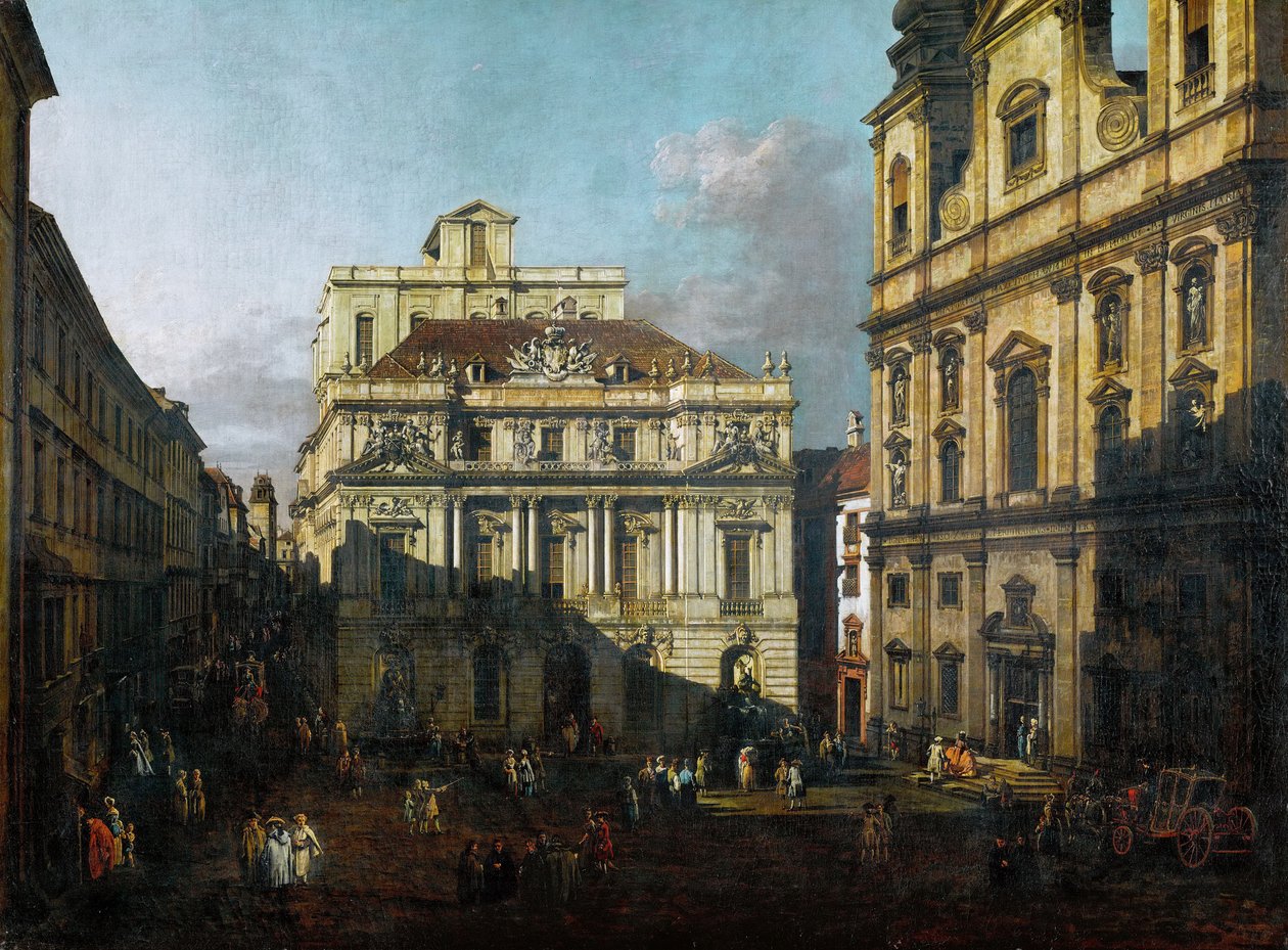 Placer foran universitetet af Bernardo Bellotto