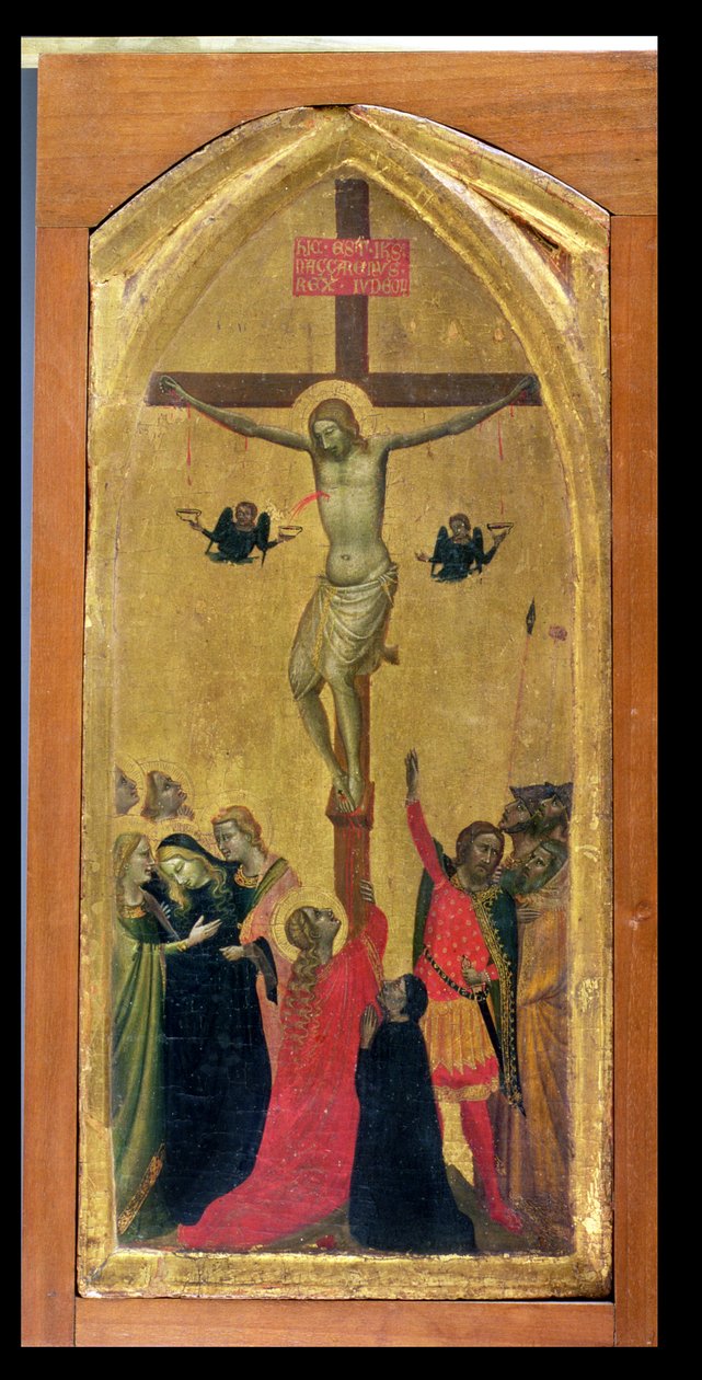 Korsfæstelse (tempera på panel) af Bernardo Daddi