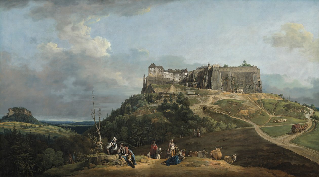 Königstein fæstning af Bernardo Bellotto