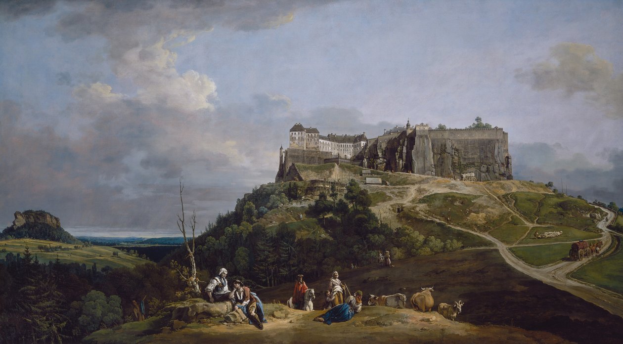 Königstein fæstning, 1756-1758. af Bernardo Bellotto