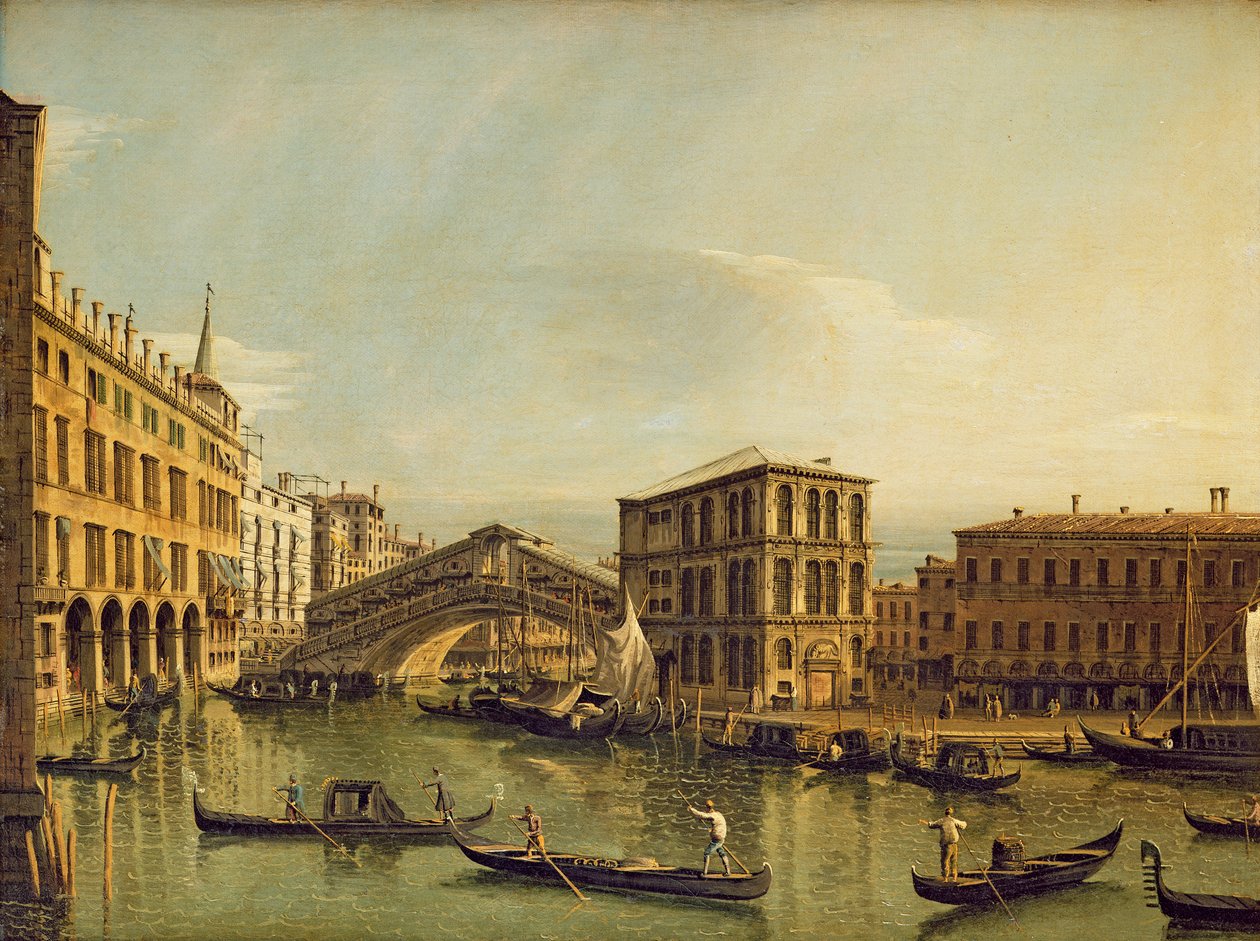 Canal Grande, Venedig af Bernardo Bellotto