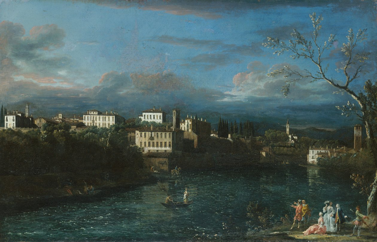 Vaprio dAdda, 1744. af Bernardo Bellotto