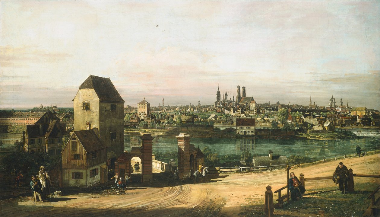 Udsigt over München, ca. 1761. af Bernardo Bellotto