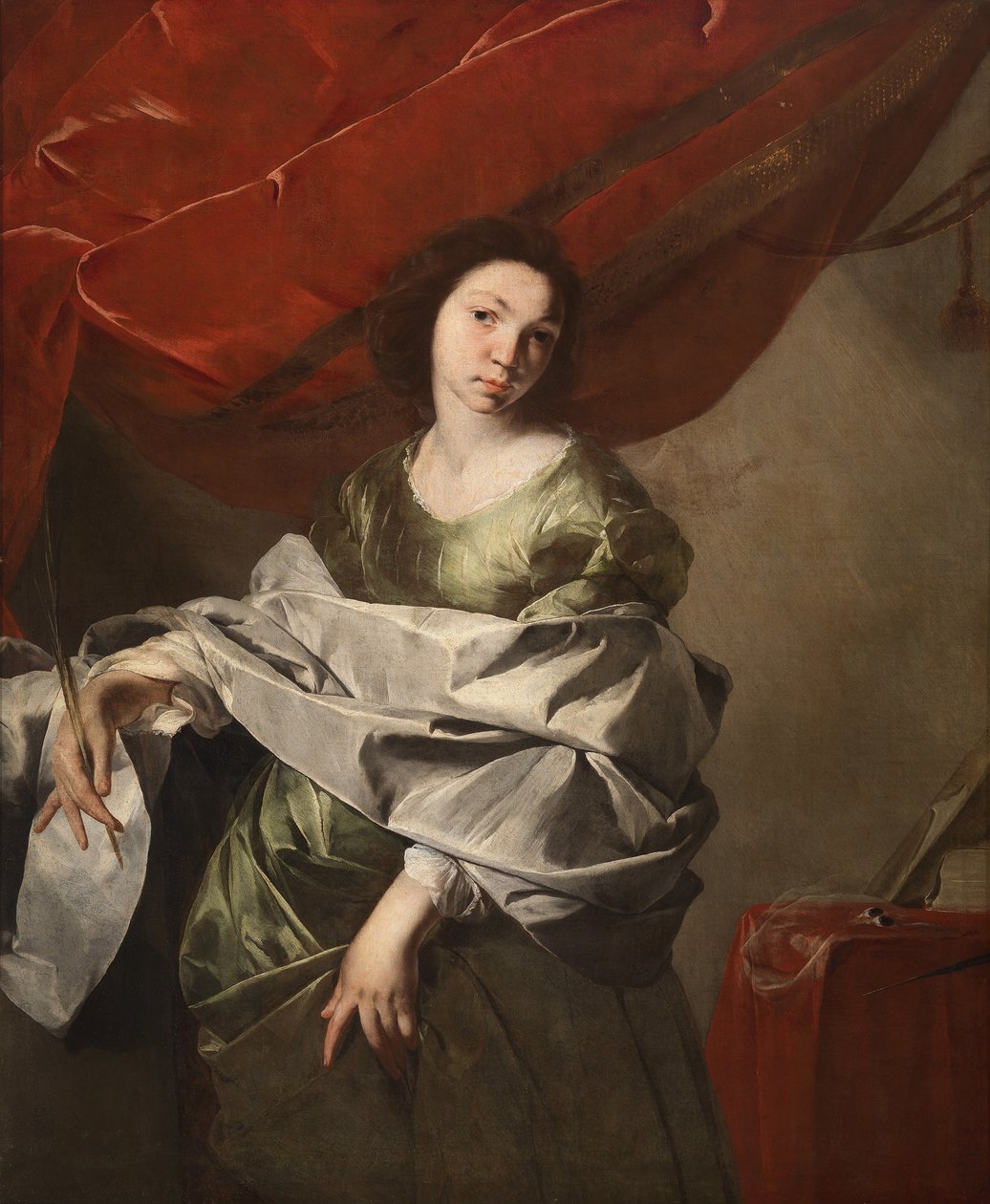 Saint Lucia, ca 1645-1648. af Bernardo Cavallino