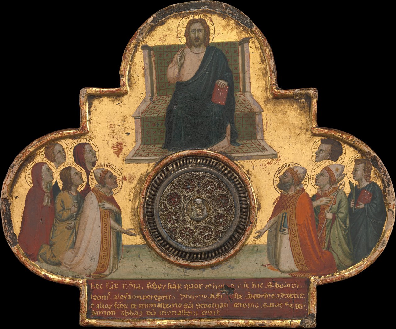 Kristus på tronen med de hellige, ca. 1325. af Bernardo Daddi