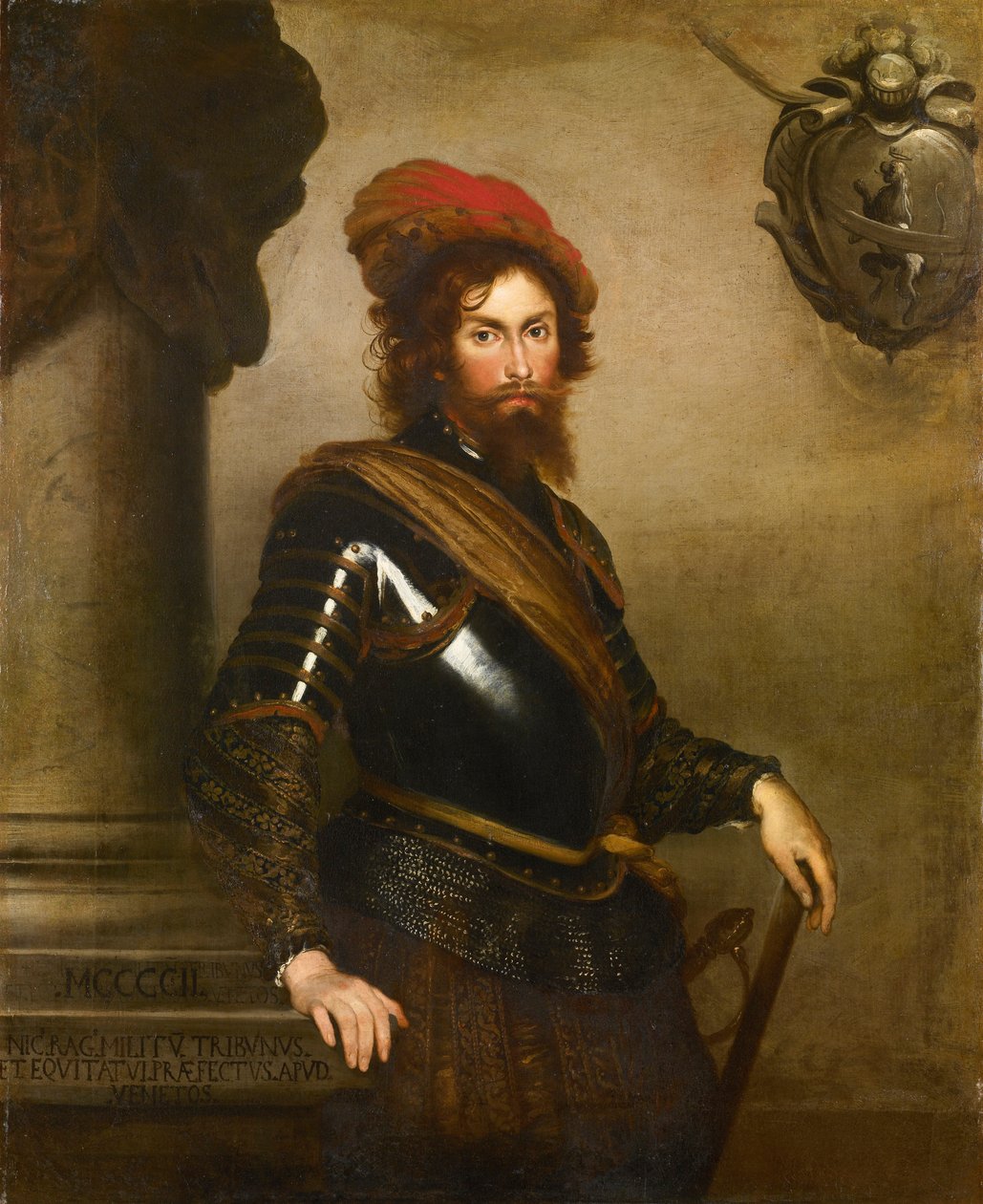 Portræt af Nicolò Raggi. af Bernardo Strozzi