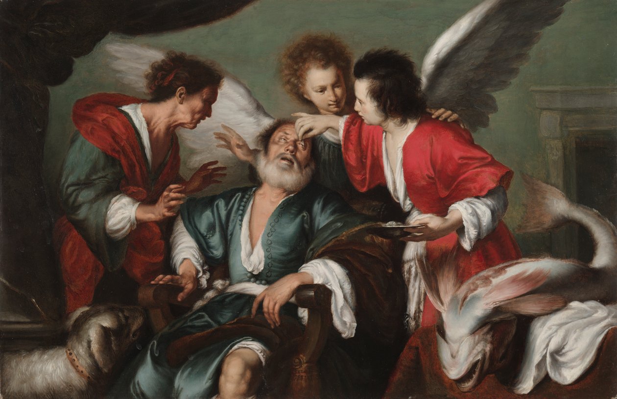 Helbredelsen af Tobit af Bernardo Strozzi