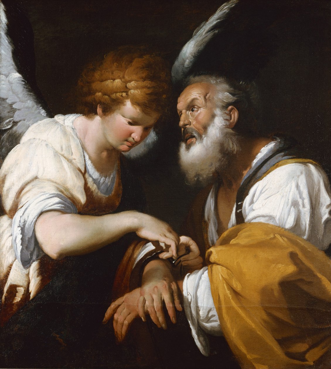 Sankt Peters befrielse, ca. 1635 af Bernardo Strozzi