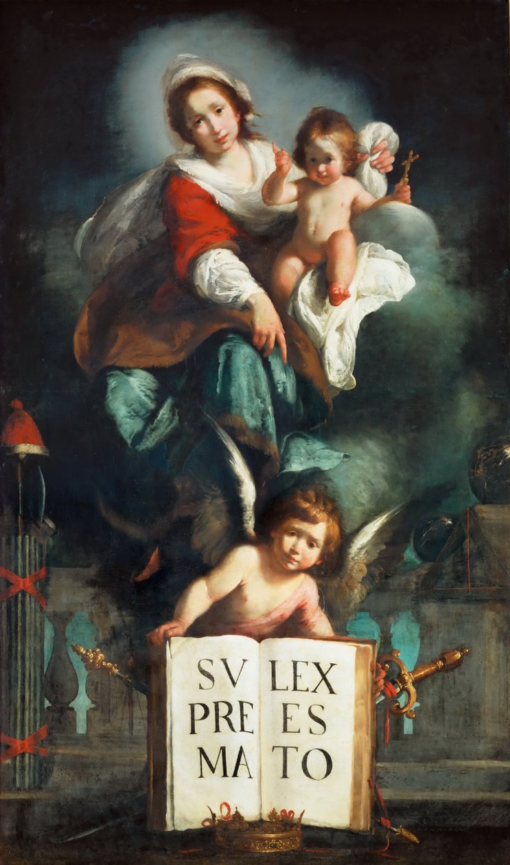 Retfærdighedens Madonna af Bernardo Strozzi