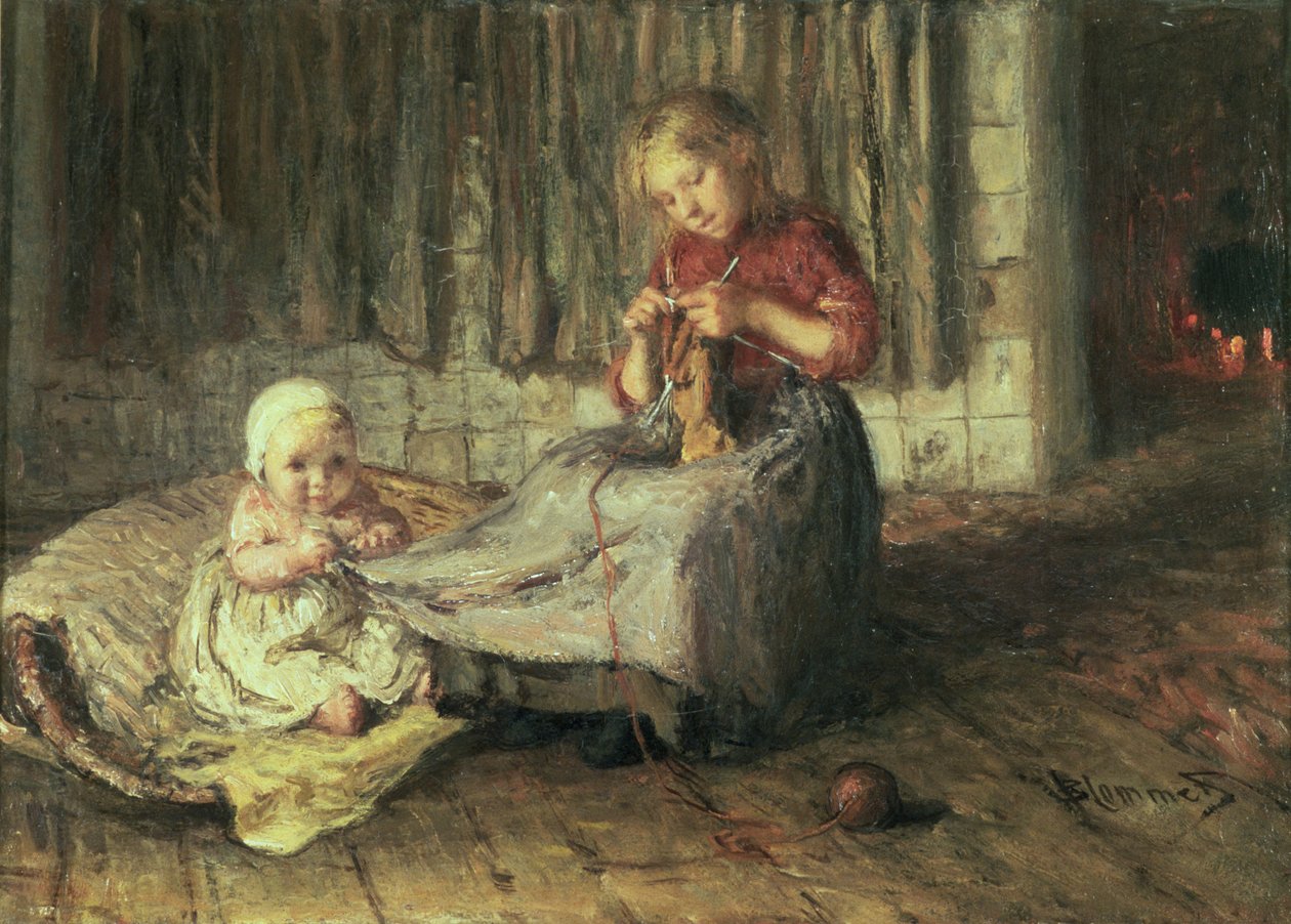 Børnepasning af Bernardus Johannes Blommers or Bloomers