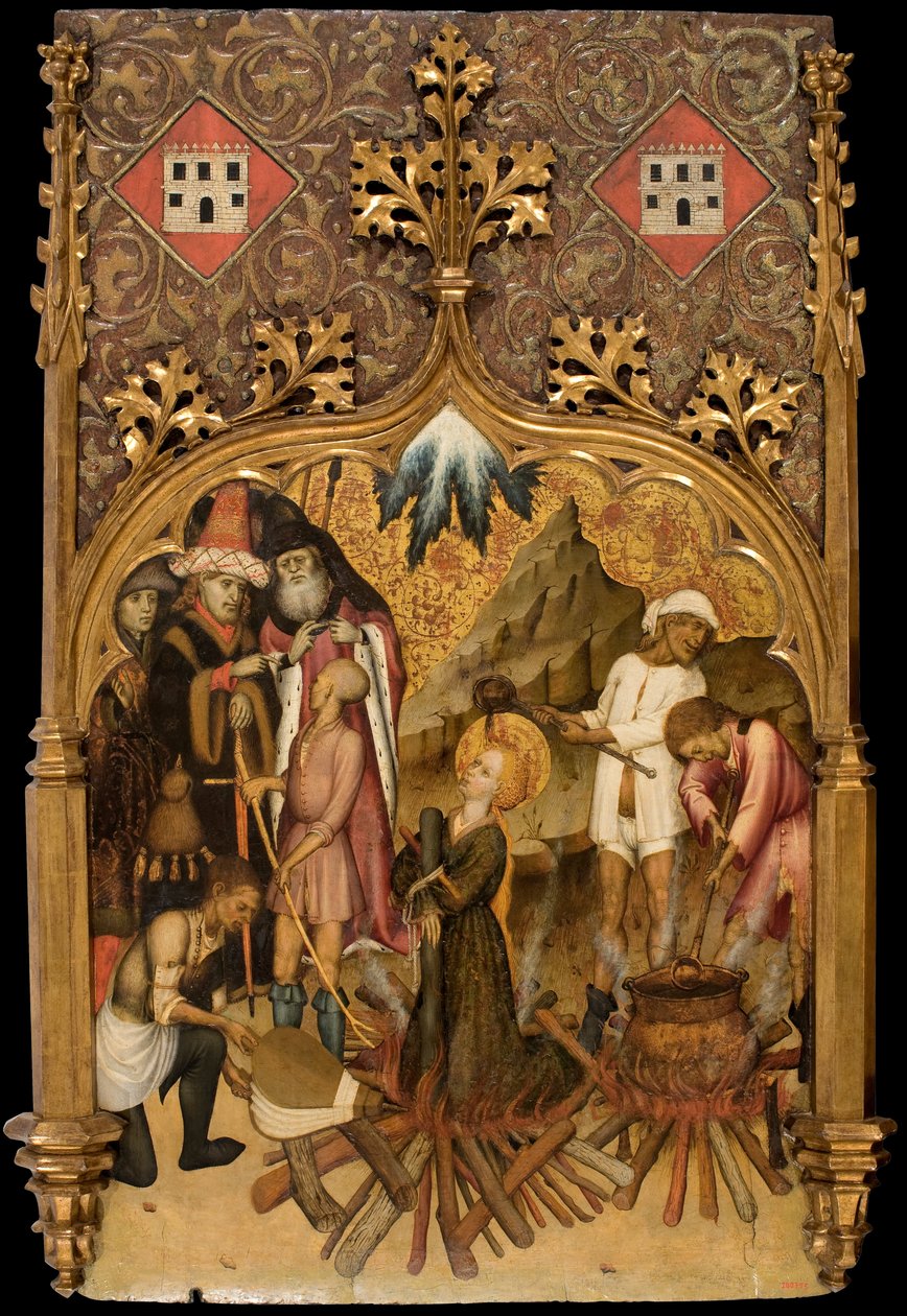 Martyrium af Saint Lucy af Bernat Martorelli