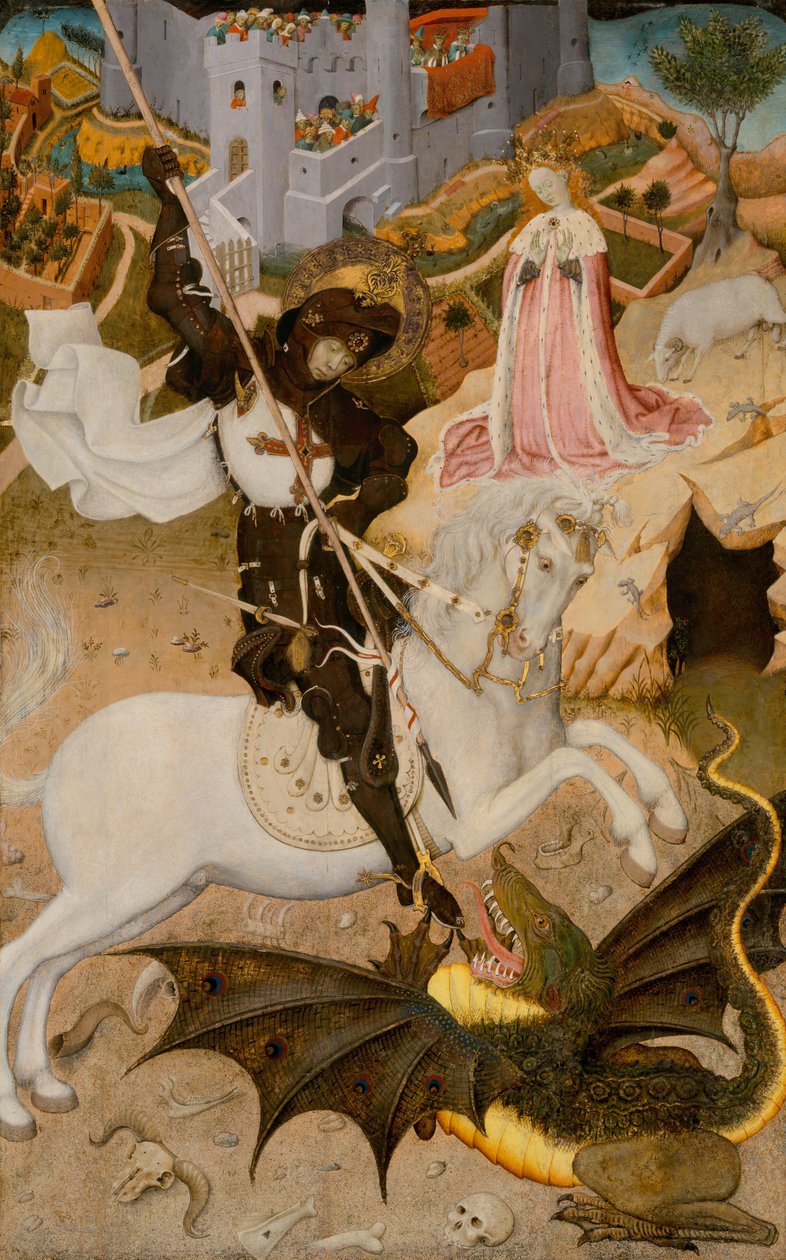 Sankt Georg og dragen af Bernat Martorell