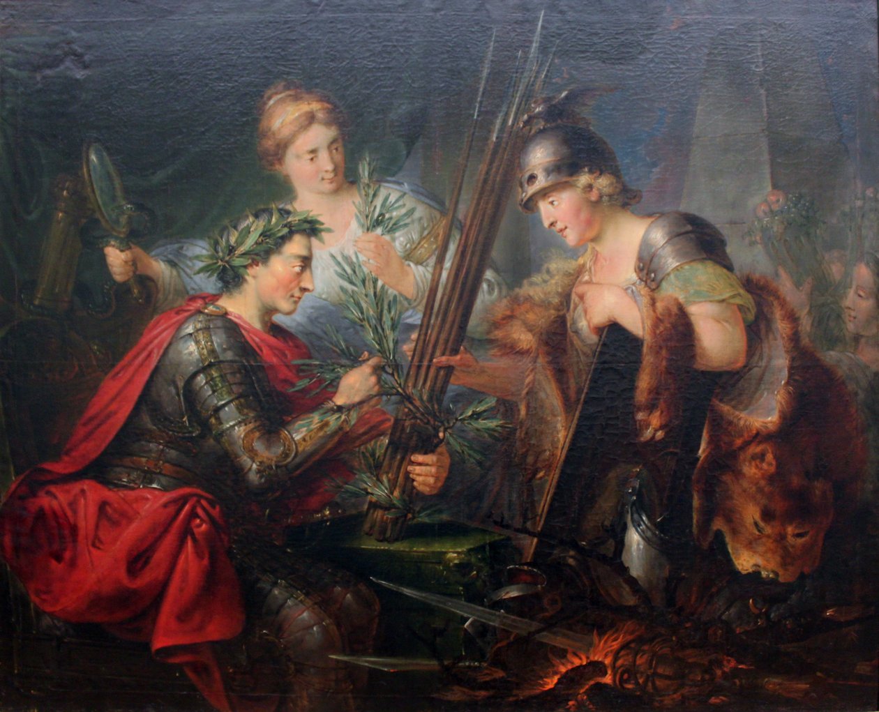 Allegori om Frederik den Store som grundlægger af det tyske fyrsteforbund 1785 af Bernhard Rode