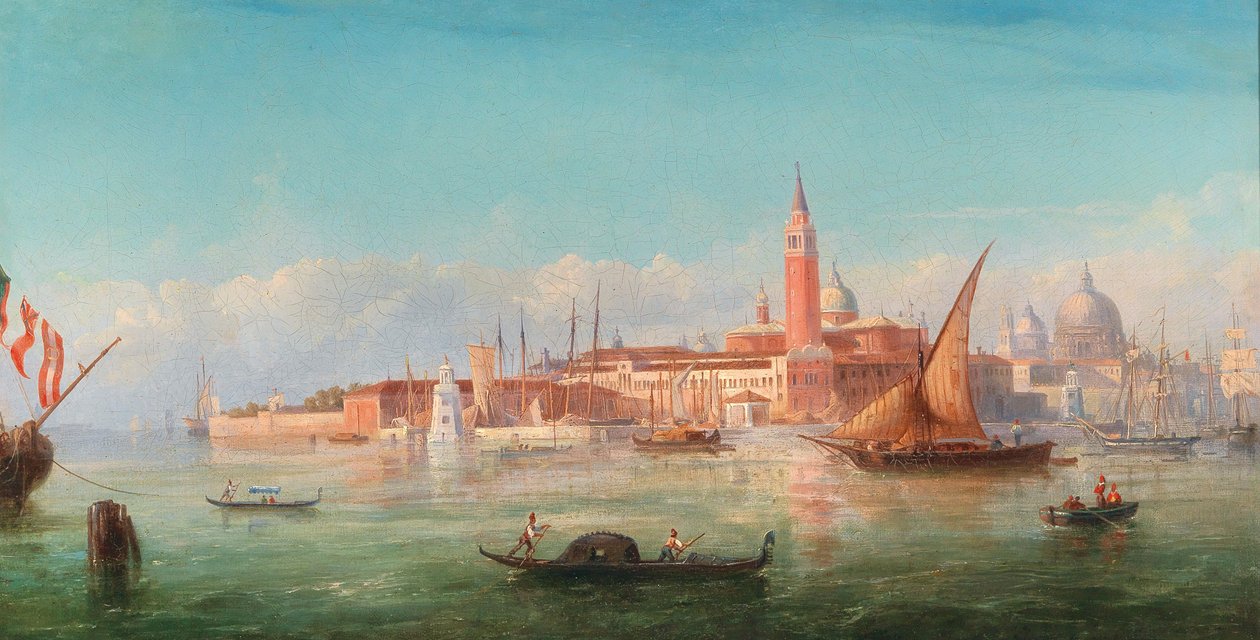 En udsigt over Venedig af Bernhard Fiedler