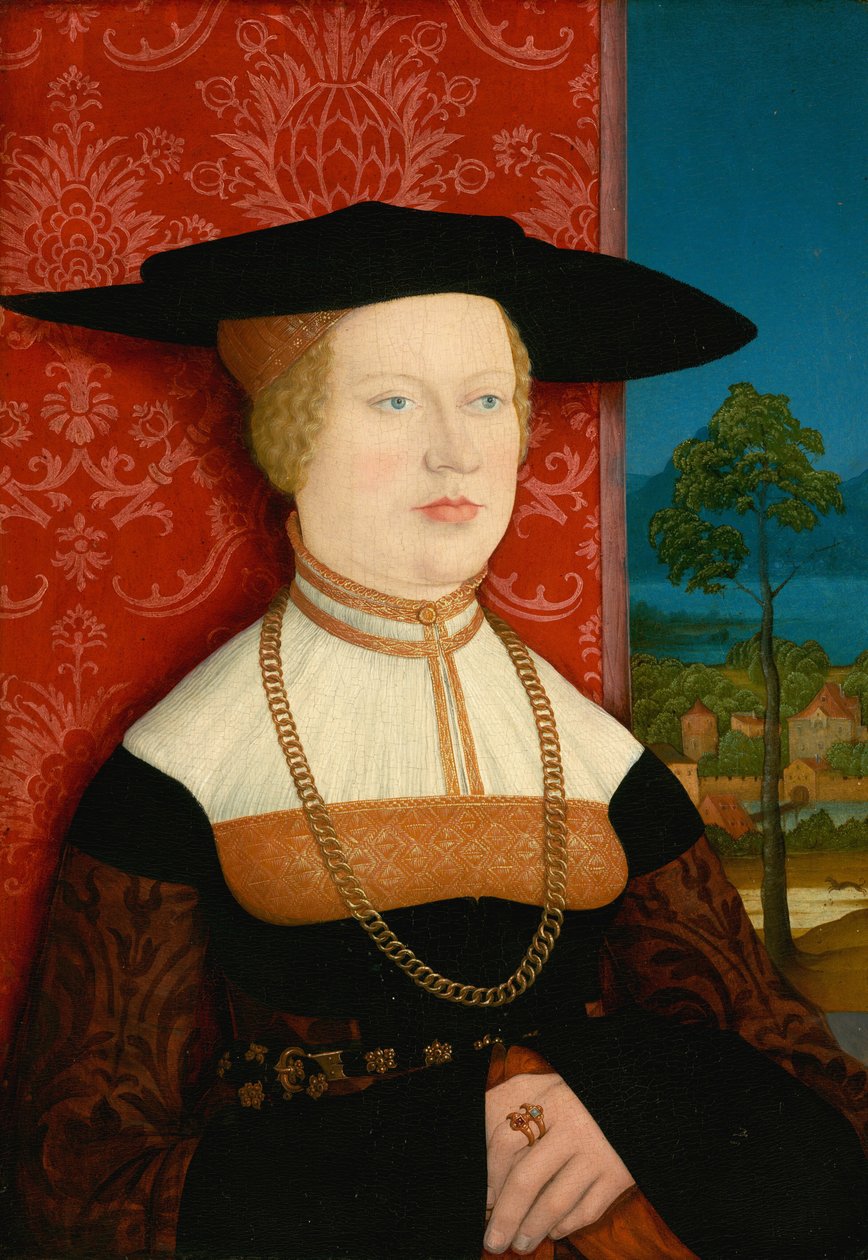 Margarethe Vöhlin, 1527. af Bernhard Strigel