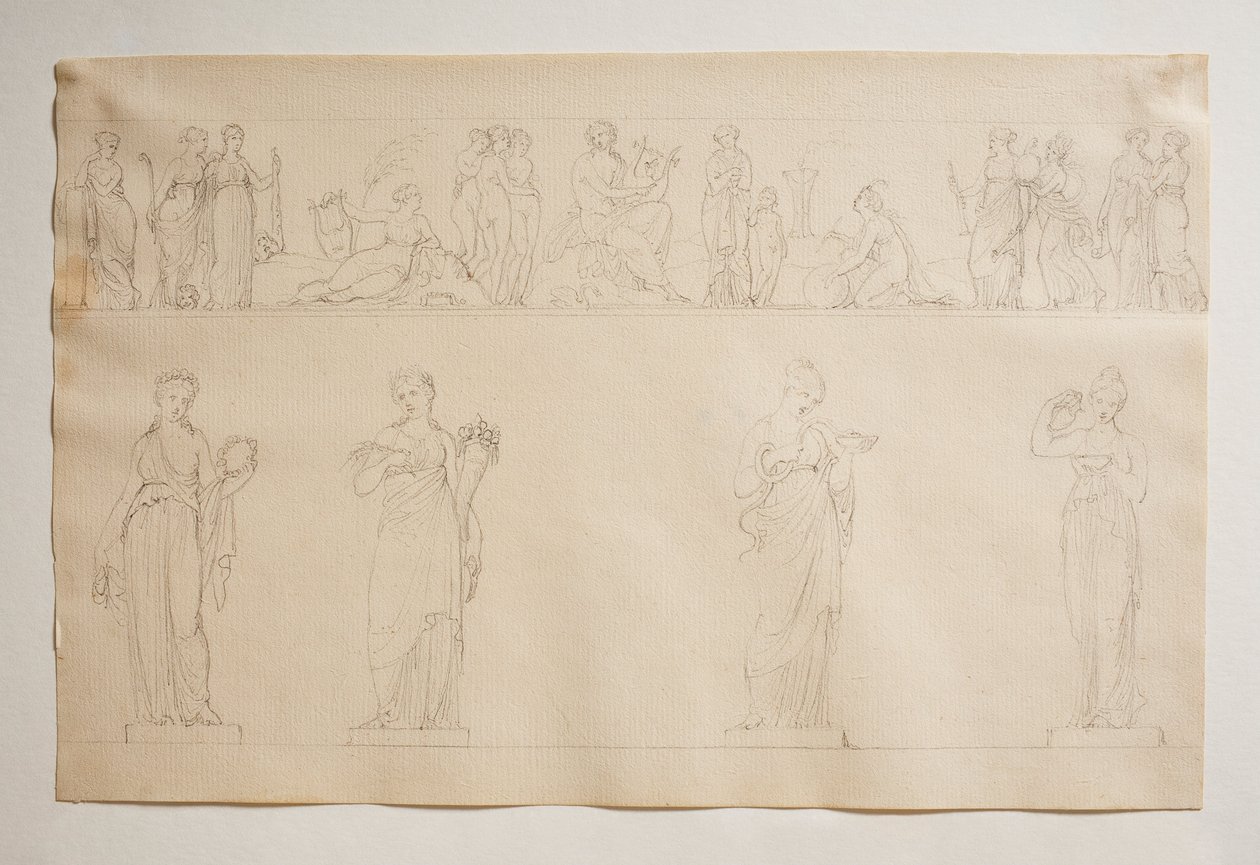 Apollo, Nåderne og Muserne af Bertel Thorvaldsen