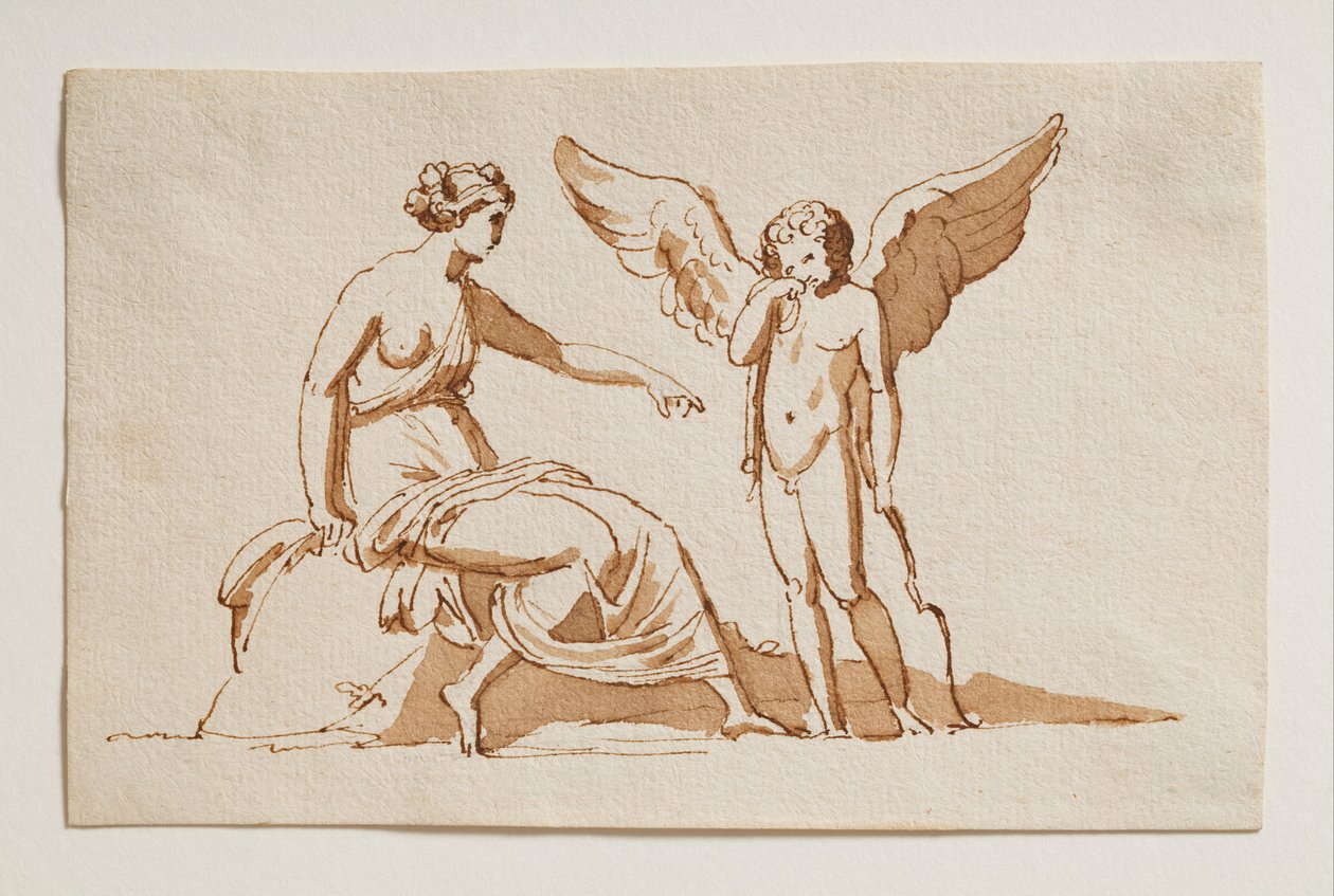 Amor klager til Venus af en bi -sting af Bertel Thorvaldsen
