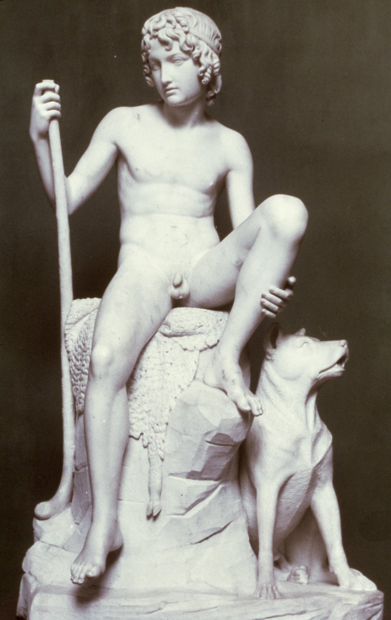 Hyrdedreng, 1817 (marmor) af Bertel Thorvaldsen