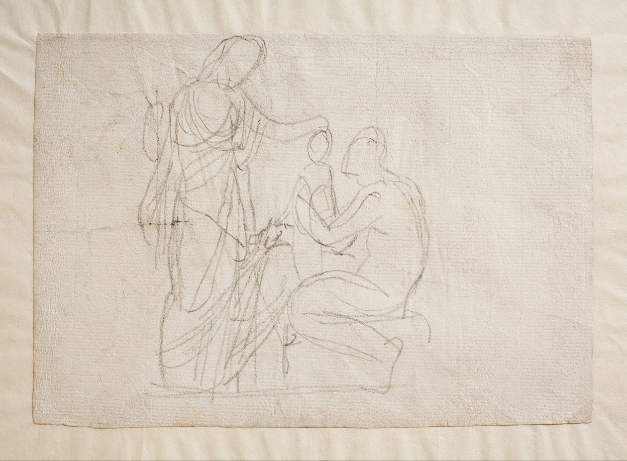 Prometheus og Minerva, af Bertel Thorvaldsen