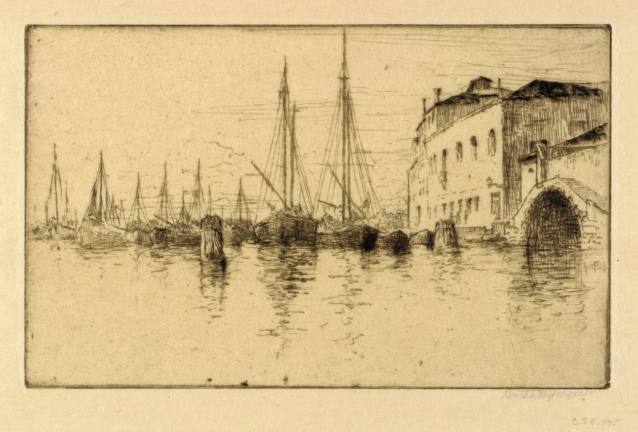 Langs Giudecca, Venedig af Bertha E. Jaques