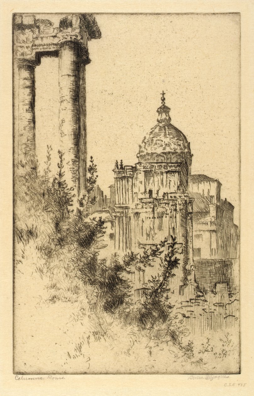 Søjler, Forum Romanum af Bertha E. Jaques
