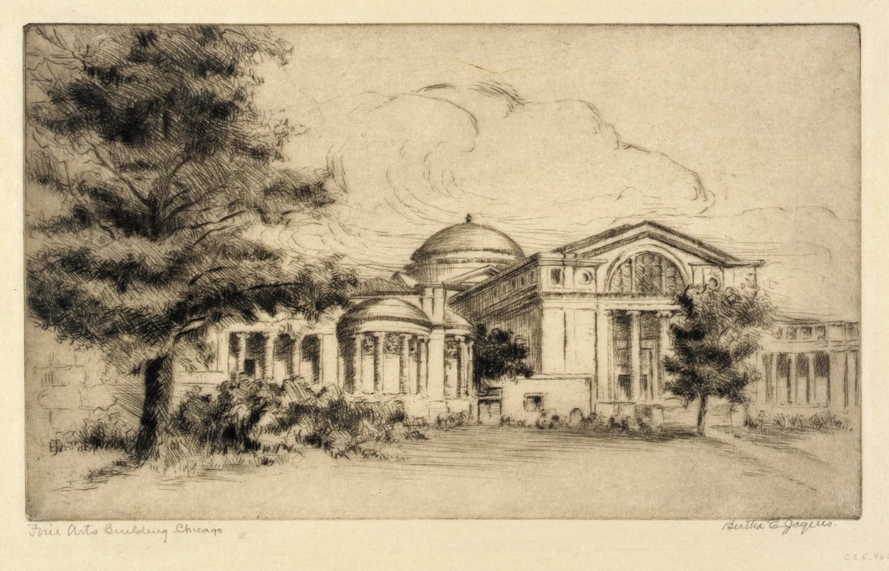Fine Arts Building, Chicago (facade, vest) af Bertha E. Jaques
