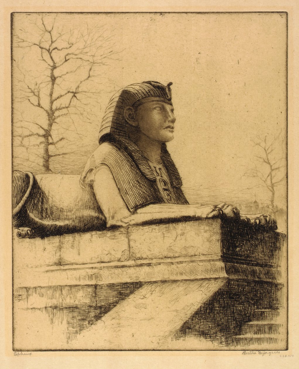 Sfinksen, Themsen, London af Bertha E. Jaques