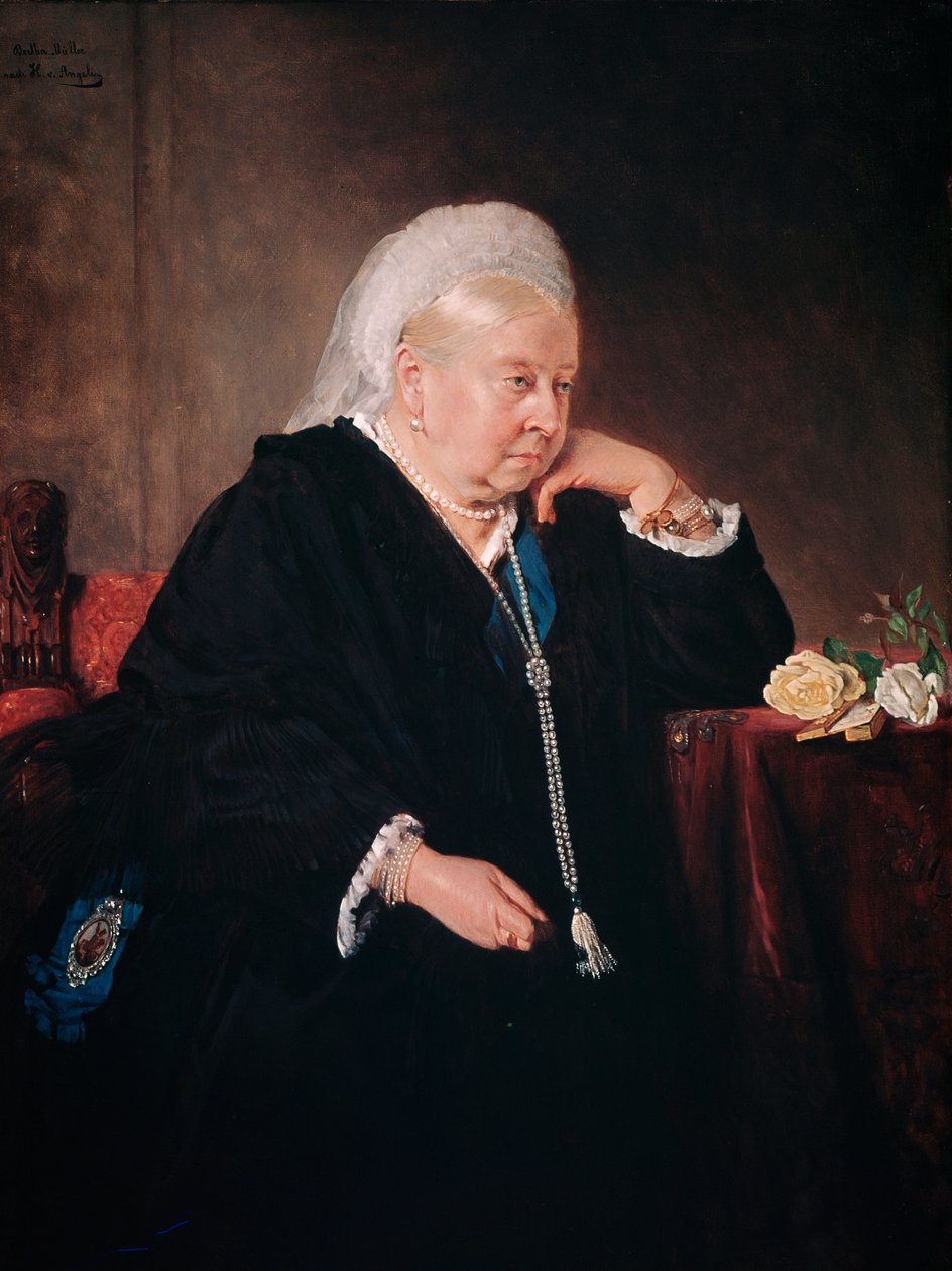 Portræt af dronning Victoria (maleri af Bertha Muller