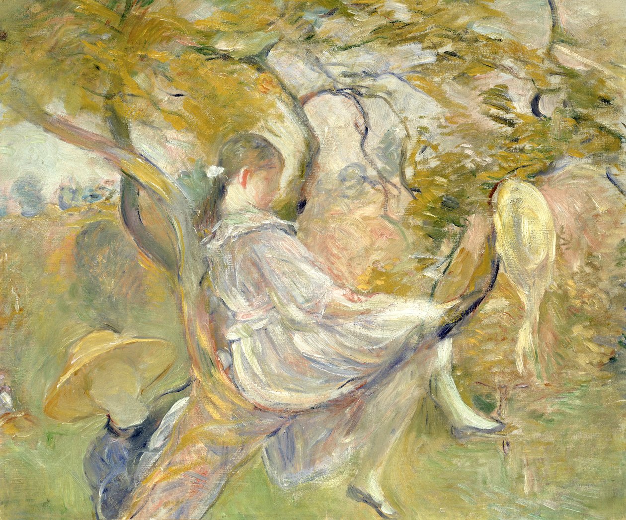 I æbletræet, 1890 af Berthe Morisot