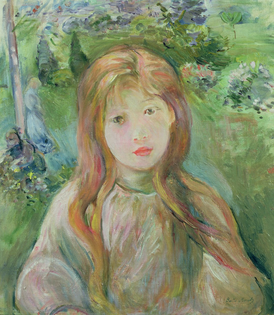 Lille pige i Mesnil, 1892 af Berthe Morisot