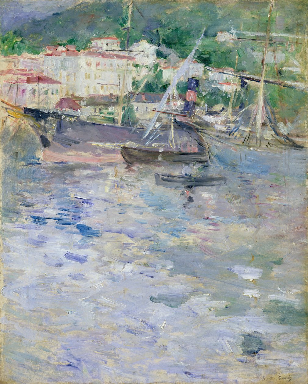 Havnen, Nice, 1882 af Berthe Morisot