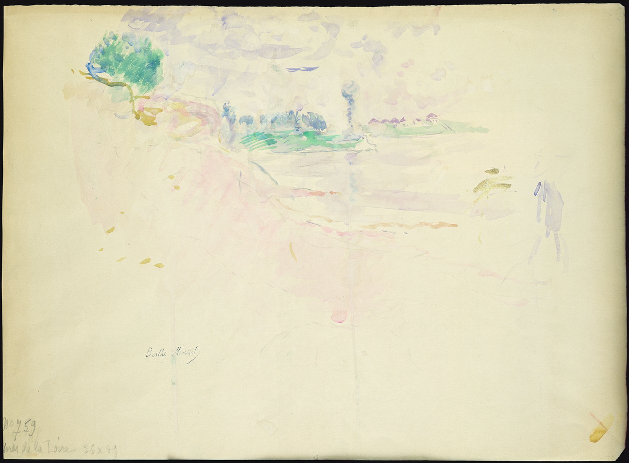 Bredden af Loire, 1887 af Berthe Morisot