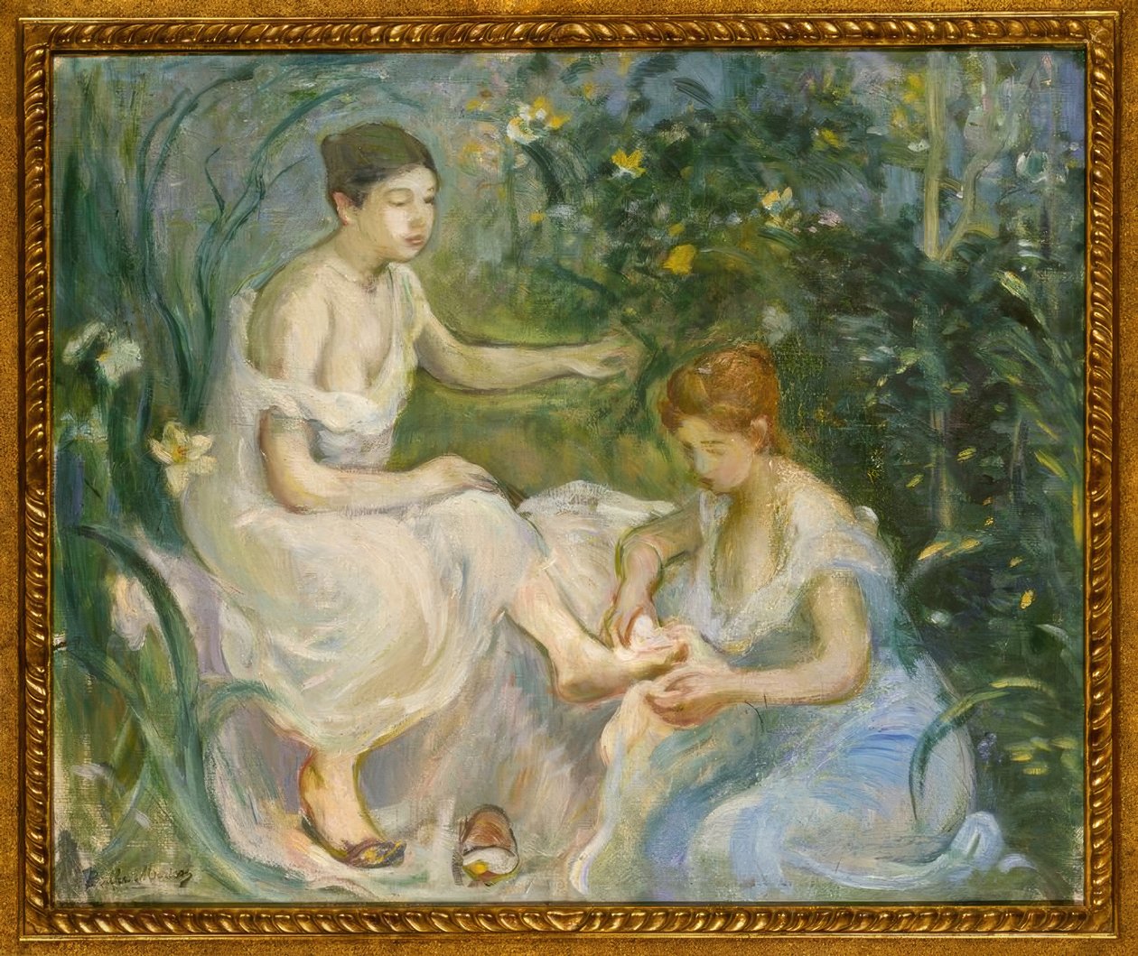 B. Morisot, Badet / maleriet, 1894 af Berthe Morisot