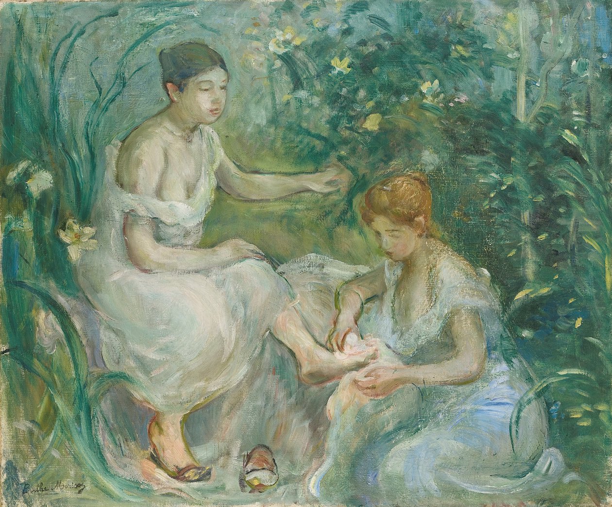 Bad; Bain, 1894 af Berthe Morisot