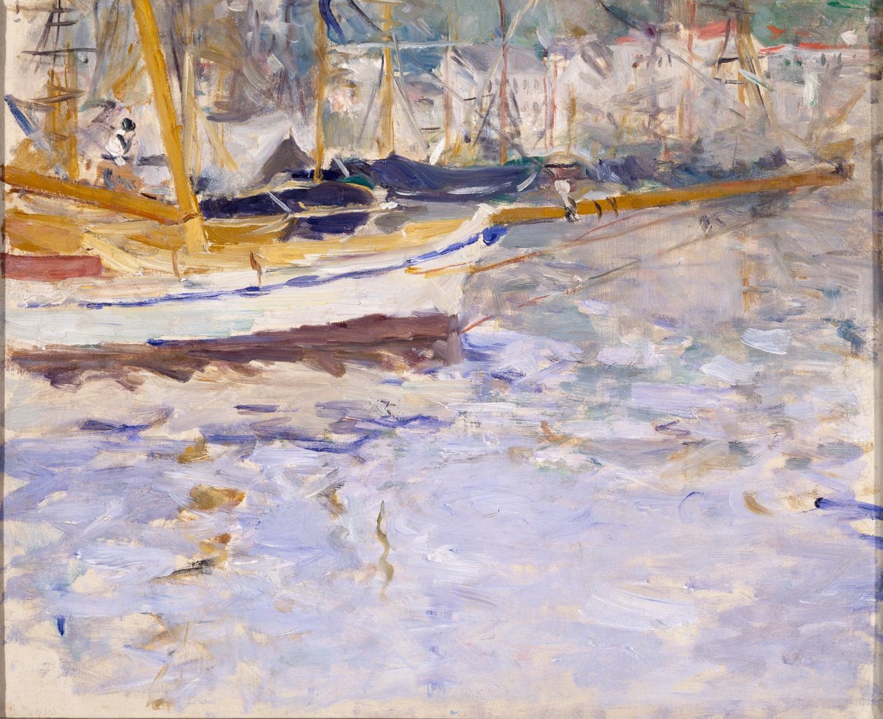 Havnen i Nice af Berthe Morisot