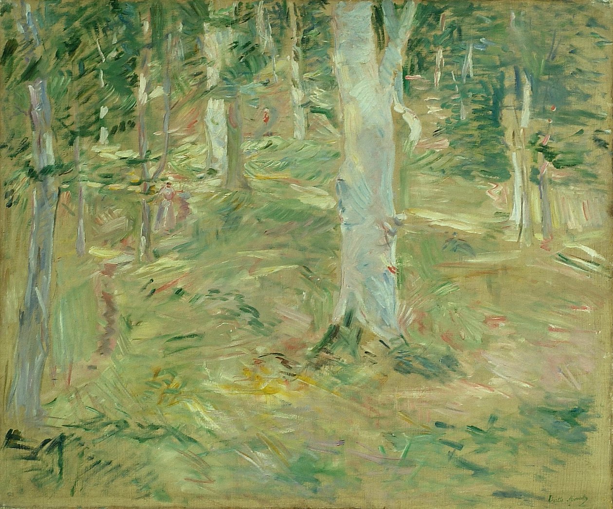 Compiègnes skov af Berthe Morisot