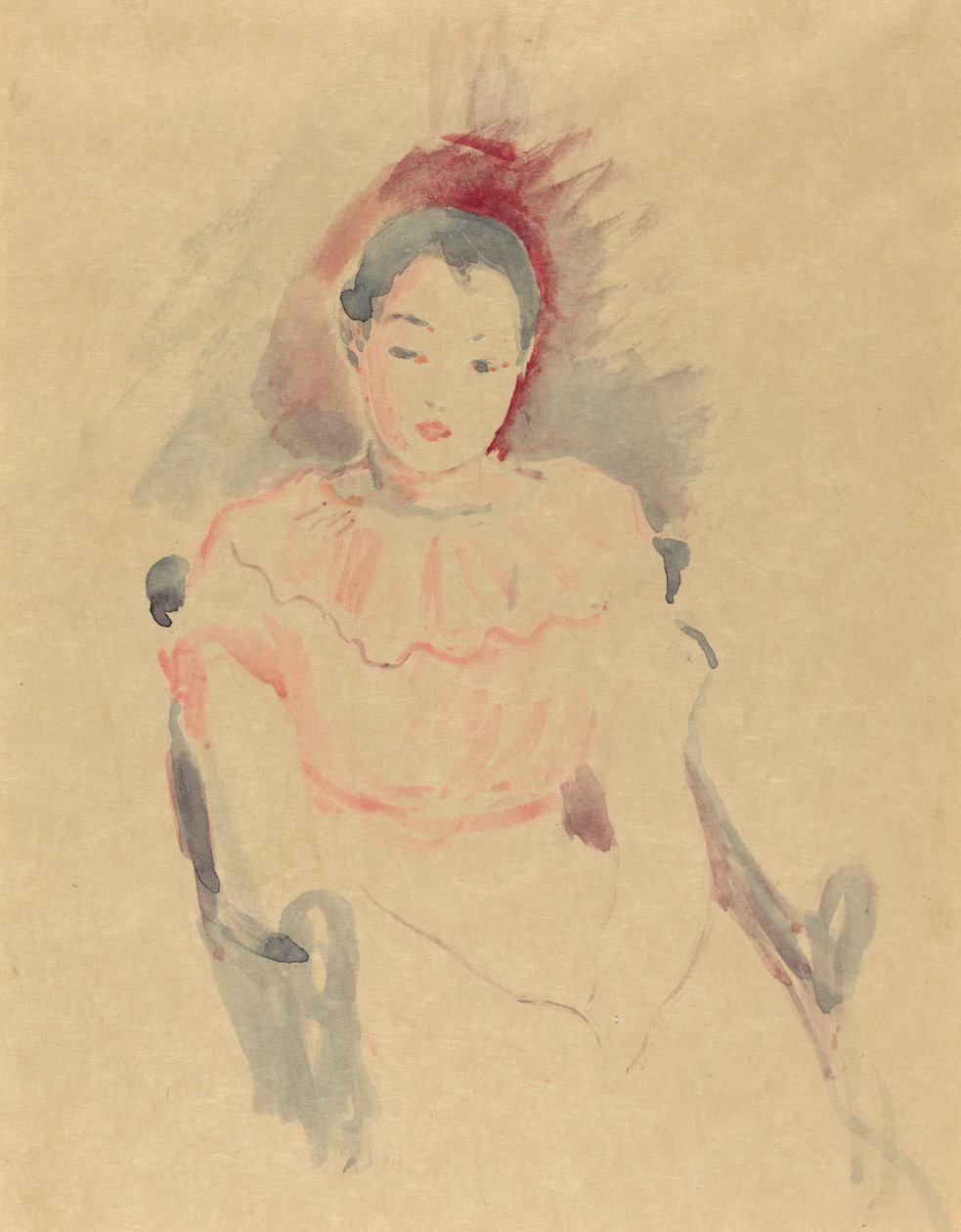 Siddende pige af Berthe Morisot