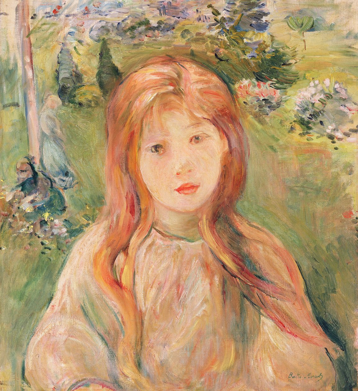 Pige i Mesnil, 1892 af Berthe Morisot