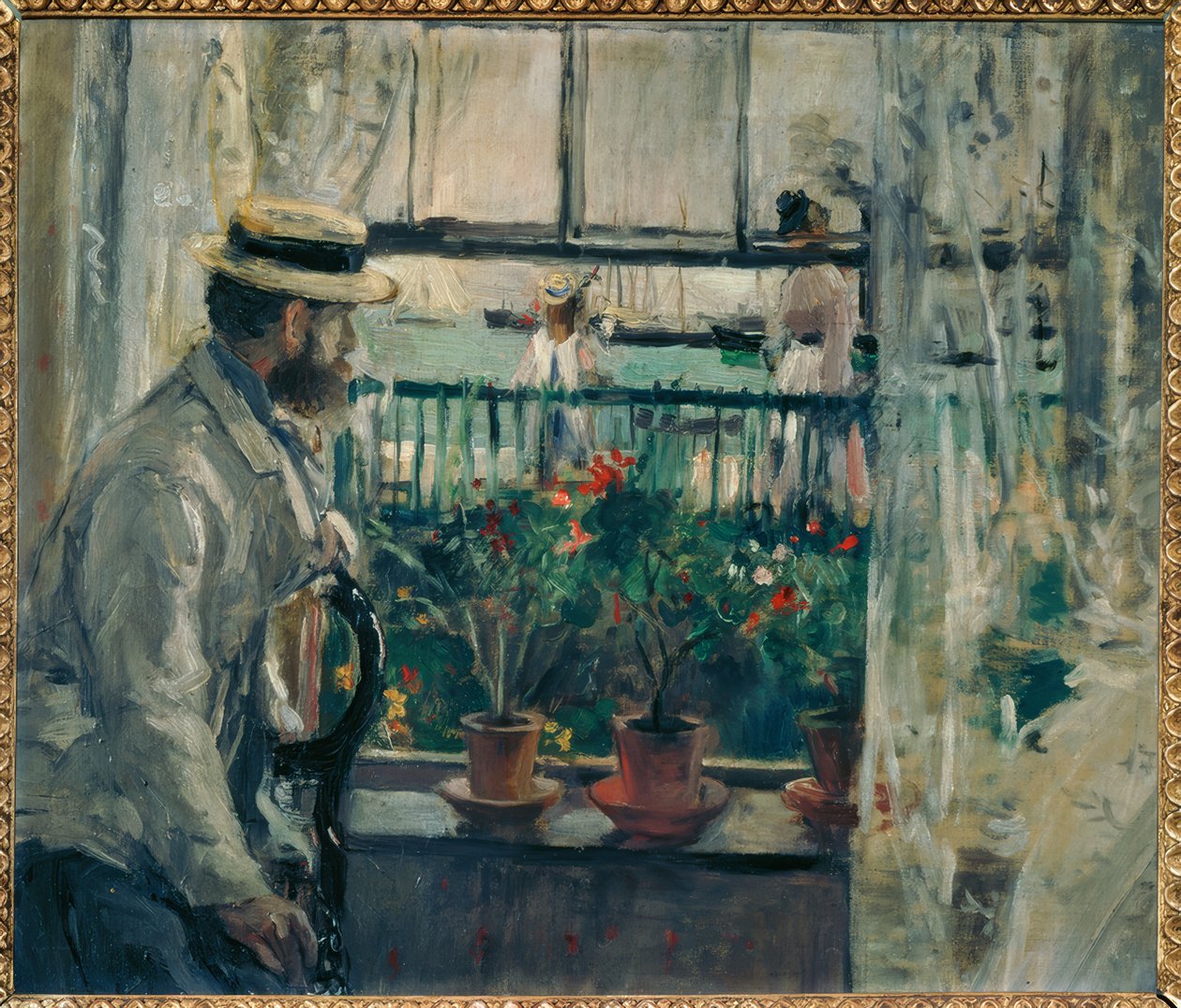 Interieur, Isle of Wight af Berthe Morisot