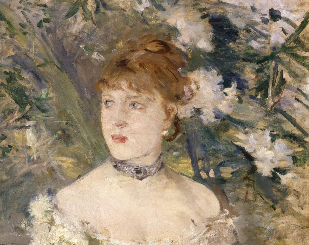 Ung kvinde i balkjole af Berthe Morisot