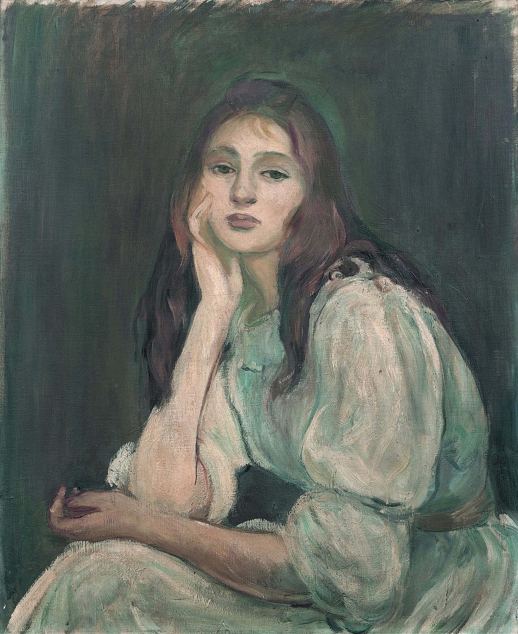 Julie dagdrømmer Julie drømmer, 1894 af Berthe Morisot