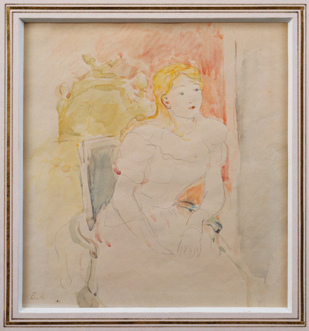 Julie siddende af Berthe Morisot