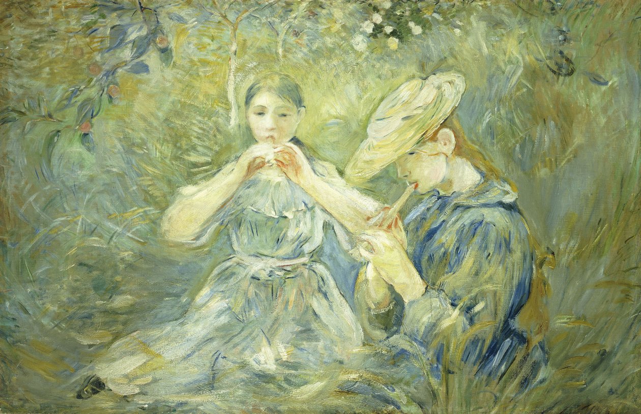 Le Flageolet, 1890 af Berthe Morisot