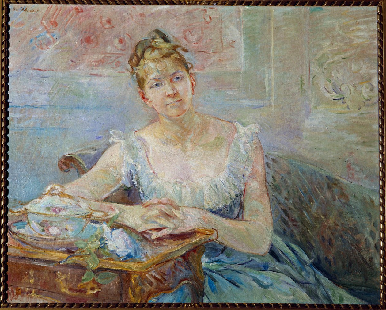 Portræt af Louise Riesener af Berthe Morisot