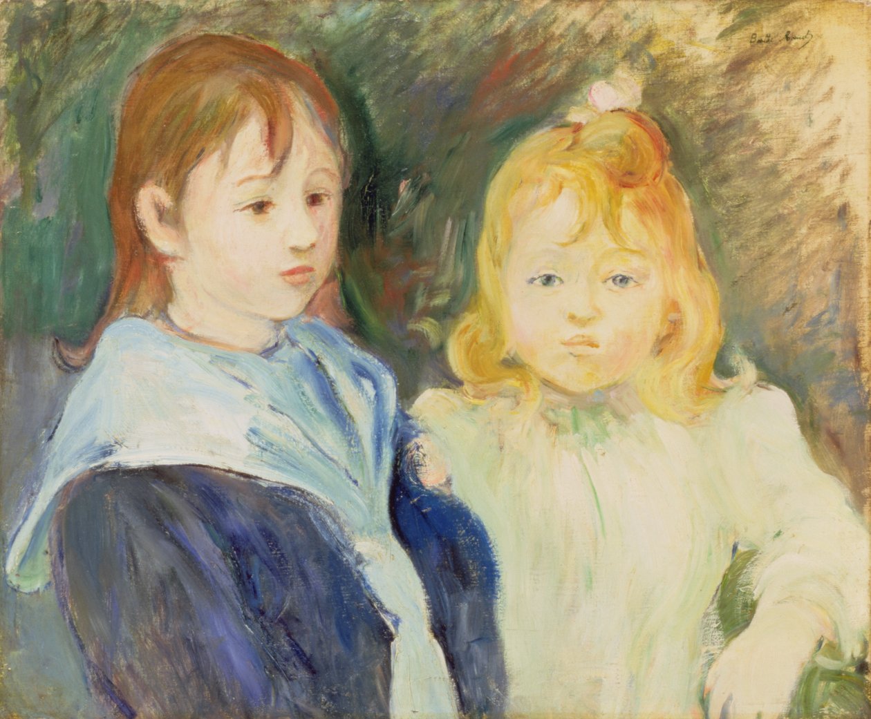 Portræt af to børn, 1893 af Berthe Morisot