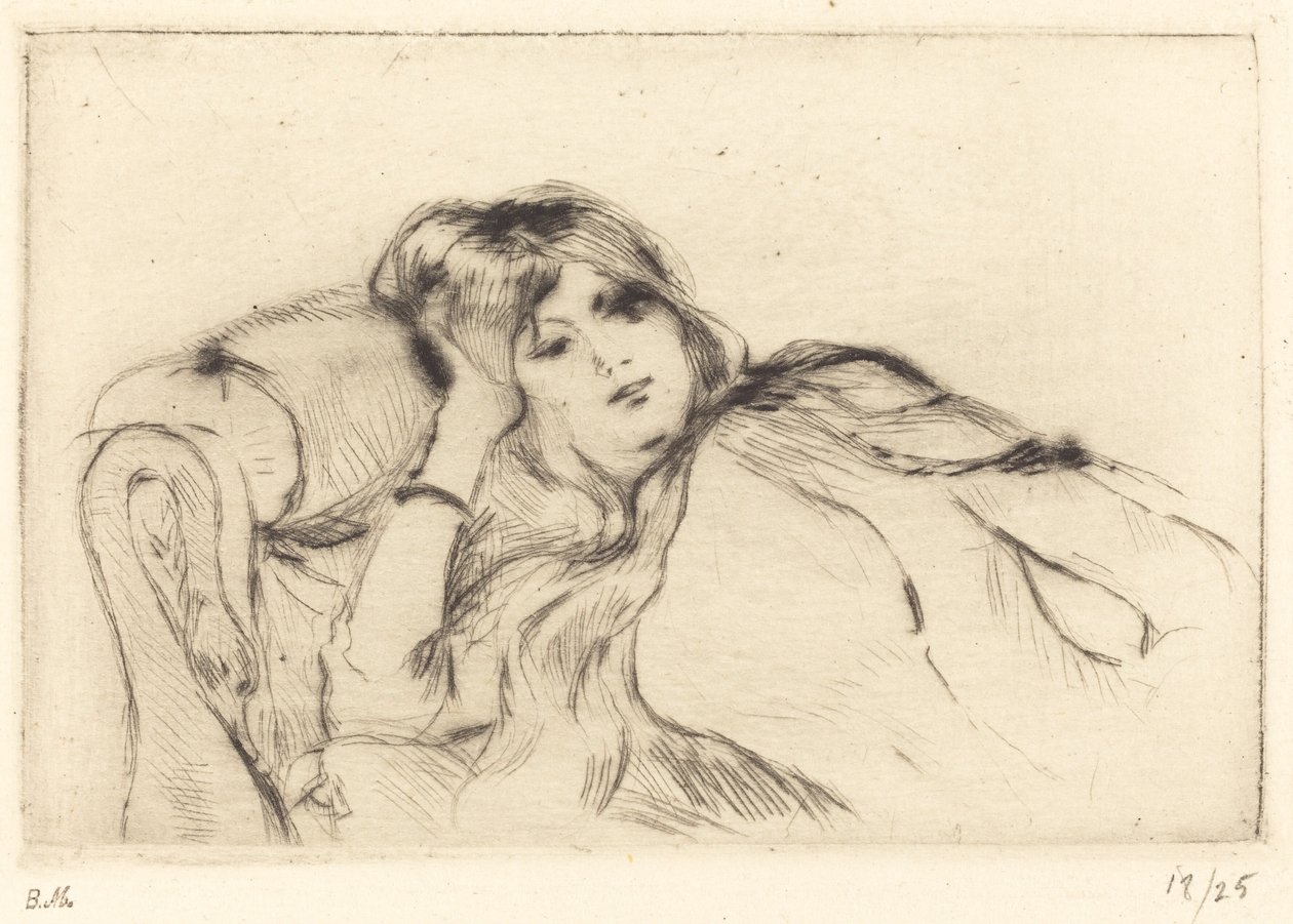 Rest, 18881890. af Berthe Morisot