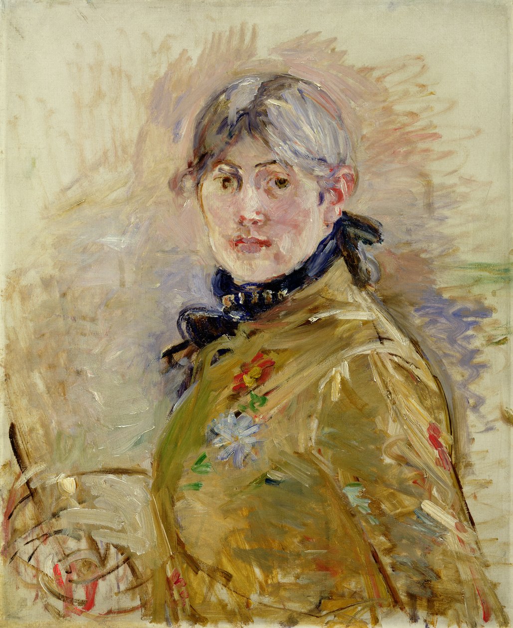 Selvportræt af Berthe Morisot