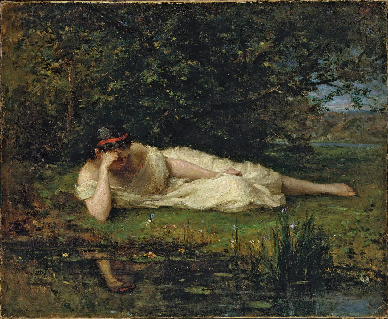 Studie ved vandkanten, 1864 af Berthe Morisot